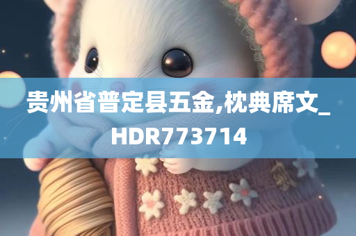 贵州省普定县五金,枕典席文_HDR773714