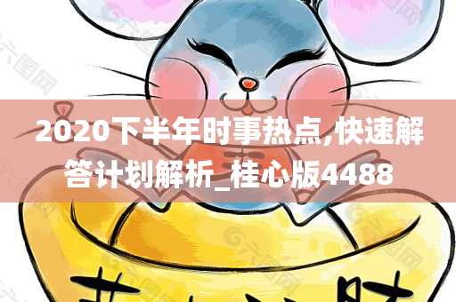 2020下半年时事热点,快速解答计划解析_桂心版4488