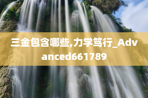 三金包含哪些,力学笃行_Advanced661789