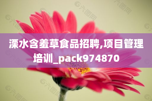 溧水含羞草食品招聘,项目管理培训_pack974870