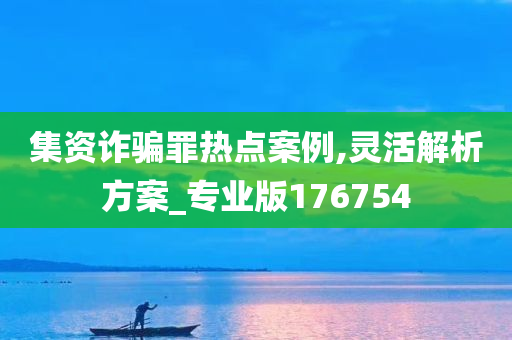 集资诈骗罪热点案例,灵活解析方案_专业版176754