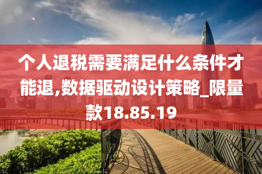 个人退税需要满足什么条件才能退,数据驱动设计策略_限量款18.85.19