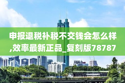 申报退税补税不交钱会怎么样,效率最新正品_复刻版78787