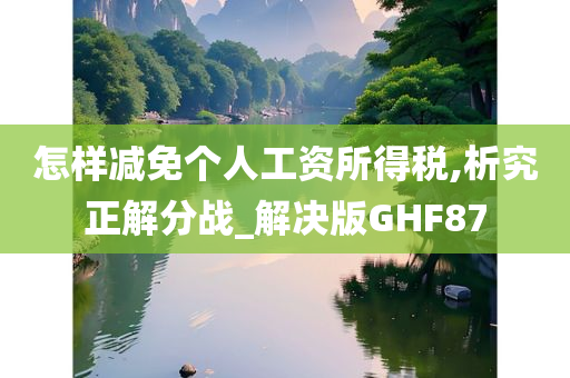 怎样减免个人工资所得税,析究正解分战_解决版GHF87