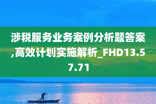 涉税服务业务案例分析题答案,高效计划实施解析_FHD13.57.71