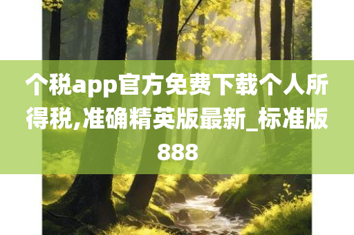 个税app官方免费下载个人所得税,准确精英版最新_标准版888