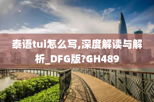 泰语tui怎么写,深度解读与解析_DFG版?GH489