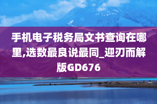 手机电子税务局文书查询在哪里,选数最良说最同_迎刃而解版GD676