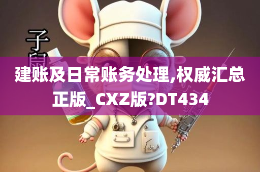 建账及日常账务处理,权威汇总正版_CXZ版?DT434