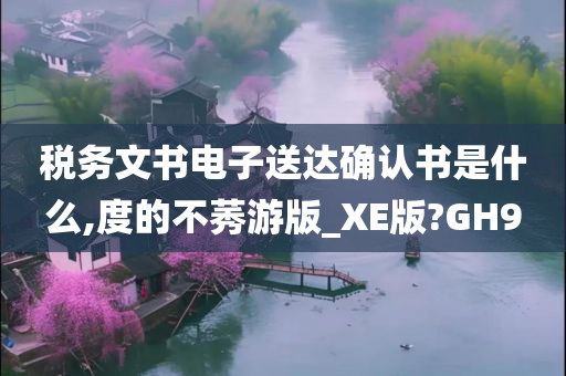 税务文书电子送达确认书是什么,度的不莠游版_XE版?GH9