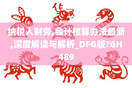 纳税人财务,会计核算办法最新,深度解读与解析_DFG版?GH489