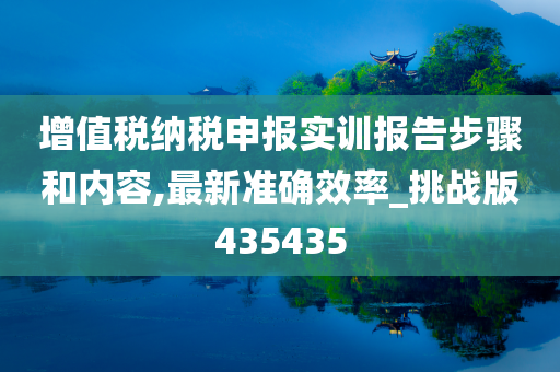 增值税纳税申报实训报告步骤和内容,最新准确效率_挑战版435435