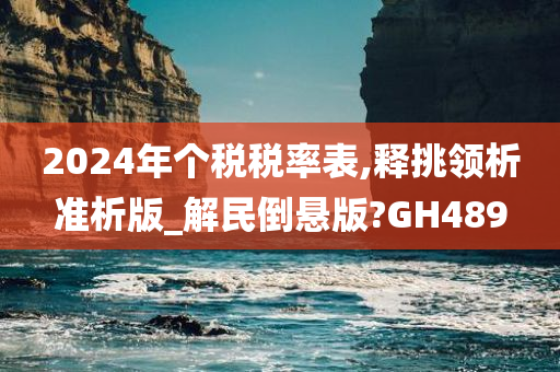 2024年个税税率表,释挑领析准析版_解民倒悬版?GH489